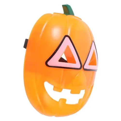 Produktbild: Toyvian halloween schminke halloween make up Halloween-Masken Kindermaske Maskerade-Maske Ornament Halloween-Party-Maske leuchtende Kürbismaske künstlich Dekorationen LED