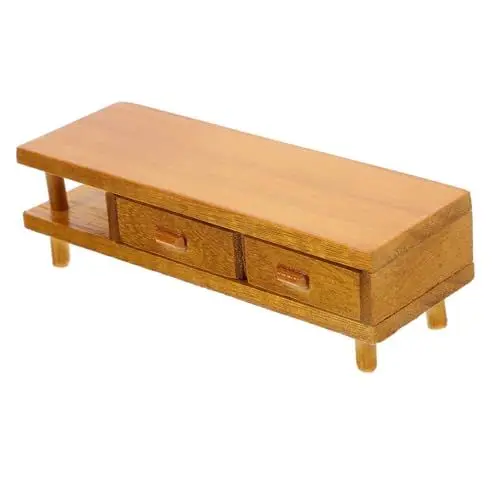 Produktbild: Toyvian puppenhaus fernsehschrank 1/12 -Puppenhausmöbel Modell eines Fernsehschranks Mini-Möbel Miniaturschrank Protokoll schmücken kleine Dekoration Lieferungen Kind Dekorationen