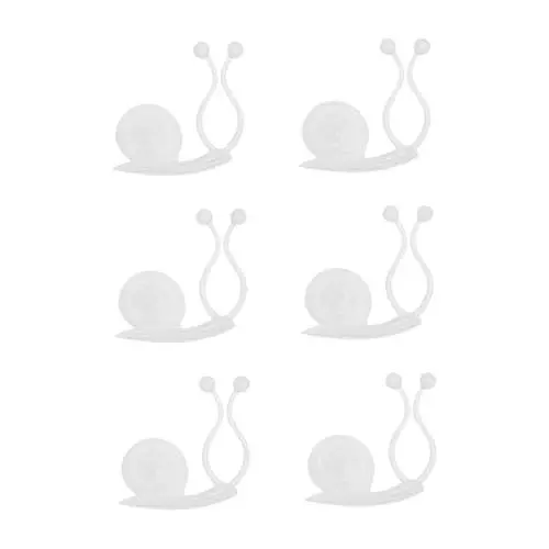 Produktbild: TOYZFRIENDY 10 Stück Pflanzenfixierungsclips Schneckenform Wandhalterung für Kletterpflanzen Praktische Clips zur Unterstützung von Wandpflanzen Weiß für Garten und Innenräume