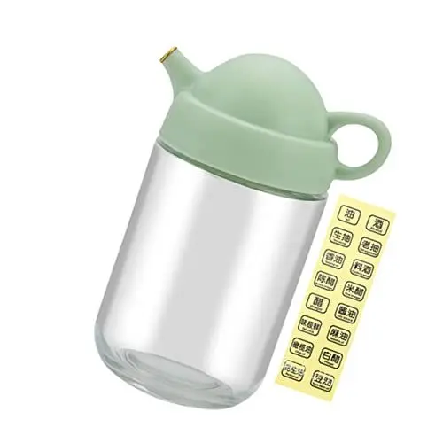 Produktbild: TOYZFRIENDY Olivenölspender Glasflasche Transparent mit Ausgießer Ergonomisch für Öl Essig Sojasauce Küchenbehälter Vielseitig Einsetzbar für Zuhause Restaurant Bar Buffet