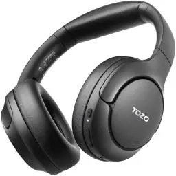 Produktbild: TOZO HT2 Over Ear Kopfhörer Bluetooth,Hybrid Active Noise Cancelling Kopfhörer,Kopfhörer Kabellos Bluetooth mit App Steuerung, Hi-Res Audio,60 Std Spielzeit,Tiefer Bass,Komfortable Ohrmuscheln,Schwarz