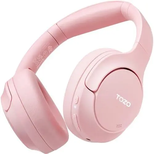 Produktbild: TOZO HT2 Over Ear Kopfhörer Bluetooth,Hybrid Active Noise Cancelling Kopfhörer,Kopfhörer Kabellos Bluetooth mit App Steuerung, Hi-Res Audio,60 Std Spielzeit,Tiefer Bass,Komfortable Ohrmuscheln,Khaki