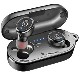 Produktbild: TOZO T10 Kopfhörer Kabellos Bluetooth 5,3 Bluetooth Kopfhörer mit 45 Std Akkulaufzeit, Stereo In Ear Kopfhörer, IPX8 Wasserdicht Headset, In Ear Ohrhörer mit Mikrofon Premium Bass für Sport - Schwarz