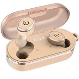 Produktbild: TOZO T10 Kopfhörer Kabellos Bluetooth 5,3 Bluetooth Kopfhörer mit 45 Std Akkulaufzeit, Stereo In Ear Kopfhörer, IPX8 Wasserdicht Headset, In Ear Ohrhörer mit Mikrofon Premium Bass für Sport - Khaki