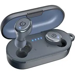 Produktbild: TOZO T10 Kopfhörer Kabellos Bluetooth 5,3 Bluetooth Kopfhörer mit 45 Std Akkulaufzeit, Stereo In Ear Kopfhörer, IPX8 Wasserdicht Headset, In Ear Ohrhörer mit Mikrofon Premium Bass für Sport - Blau