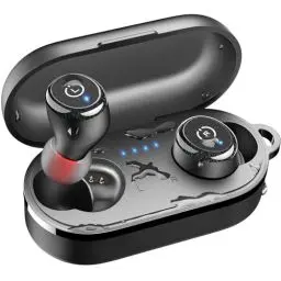Produktbild: TOZO T10 Mini Bluetooth Kopfhörer 5,3 Kopfhörer Kabellos Bluetooth mit App, 55 Std Akkulaufzeit, IPX8 Wasserdicht In Ear Ohrhörer, ENC Noise Cancelling Kopfhörer mit Tiefer Bass für Sport - Schwarz