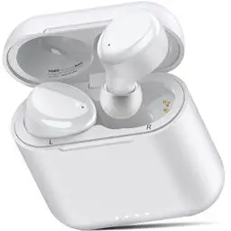 Produktbild: TOZO T6 Kopfhörer Kabellos Bluetooth 5.3 Bluetooth Kopfhörer, In Ear Kopfhörer 45 Std Akkulaufzeit mit Ladeetui, IPX8 Wasserdicht Kabellose Kopfhörer, Premium Tiefer Bass Sportkopfhörer - Weiß