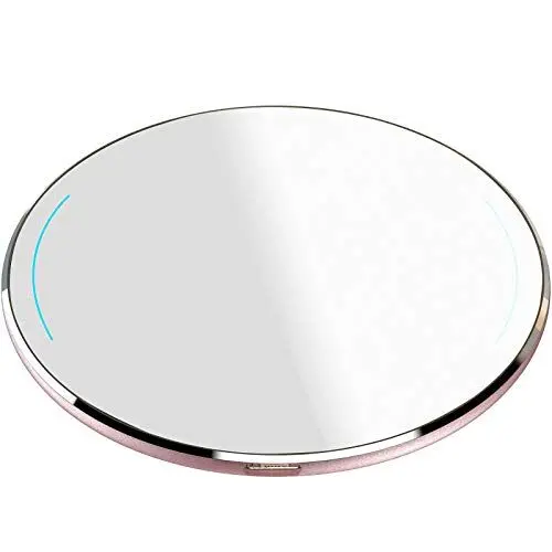 Produktbild: TOZO W1 Fast Wireless Charger Kabellos Qi Induktions Ladegerät Ultra Thin Aviation Aluminium CNC Unibody Charger Ladepad Grau (KEIN AC Adapter)