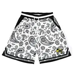 Produktbild: TPAZGHE Mens Sports Short Quick Dry Polyester Vintage Basketball Shorts with Pocket(A004,XX-Large)