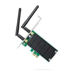 Produktbild: TP-Link Archer T4E WLAN PCIe Netzwerkkarte AC1200 mit 2x2 MIMO und Beamforming (867MBit/s auf 5GHz, 300MBit/s auf 2,4GHz, 2 abnehmbaren Antennen, geeignet für Windows 10/8.x/7/X)