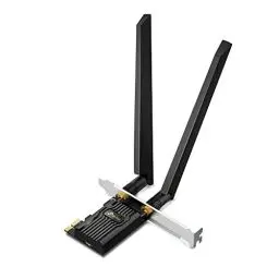Produktbild: TP-Link Archer TXE72E AXE5400 Wi-Fi 6E Bluetooth 5.3 PCIe Adapter(6 GHz 2402 Mbps,5 GHz 2402 Mbps,2.4 GHz,574 Mbps, Bluetooth 5.3, WPA3-Verschlüsselungsstandards,High-Gain-Antennen)