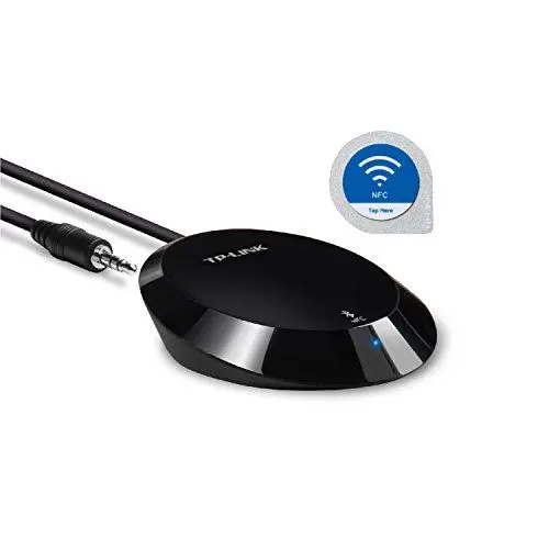 Produktbild: TP-Link Bluetooth Stereo Audio Music Receiver Adapter with NFC Technology for iPhones, iPads, Smartphones, Tablets, Laptop and any Bluetooth-enabled device, 3.5 mm or RCA Jacks - Black ( HA100)