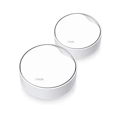 Produktbild: TP-Link Deco X50-PoE Wi-Fi 6 Mesh WLAN Set(2 Pack), AX3000 Dualband Router &Repeater(Unterstützt PoE und DC-Stromversorgung, 2.5Gbps Port, Reichweite bis zu 420m²,WPA3, ideal für große Häus) weiß
