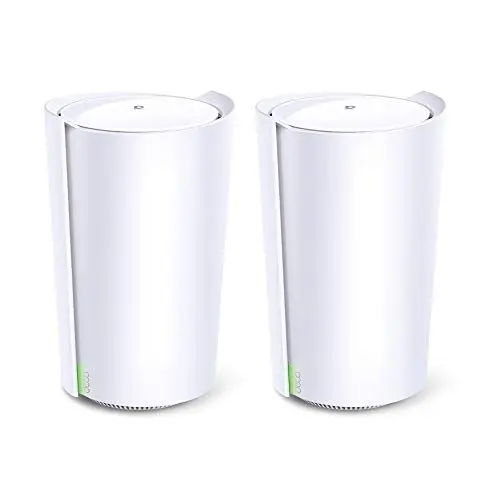 Produktbild: TP-Link Deco X90 AX6600 Wi-Fi 6 WLAN Mesh (Triband 6600Mbit/s, AI-Driven Mesh, 4×interne High-Gain Antennen, ohne Ladenzeiten, kompatibel mit Amazon Alexa, Schnellinstallation, Homeshield, 2Pack)weiß, DECO X90 2-PACK, Cranberry