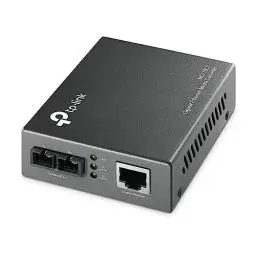 Produktbild: TP-Link Gigabit Single-Mode Media Converter, Complies with IEEE 802.3ab and IEEE 802.3z Extends Fiber Distance Up to 20 km (MC210CS)