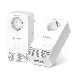 Produktbild: TP-Link PG2400P Kit Powerline G.hn2400, 2+2 Anschlüsse Gigabit Ethernet, Extra-Steckdose, Energiesparmodus, Plug & Play, Nicht kompatibel mit HomePlug AV/AV2-Powerline-Adaptern