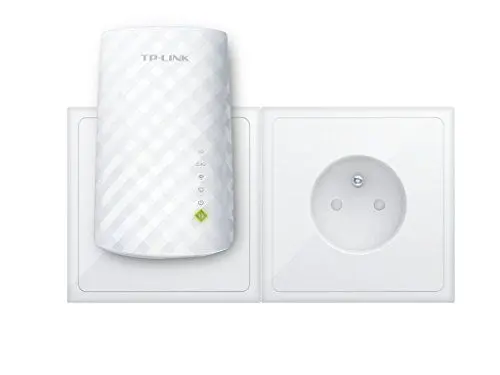 Produktbild: TP-Link Repeater 750 Mbps WLAN Dualband: 300 Mbps in 2.4 GHz und 433 Mbps in 5 GHz, 1 Port Ethernet, universelle Kompatibilität, einfache Installation, französische Version (RE200 (fr))