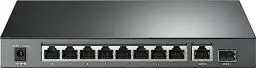 Produktbild: TP-Link TL-SG1210P 10 Port Gigabit PoE LAN Switch (8 Gigabit PoE+ Ports, 1 Gigabit SFP Port, 63 W, IEEE-802.3af/at, Plug-and-Play Installation, QoS, IGMP,lüfterlos) Schwarz