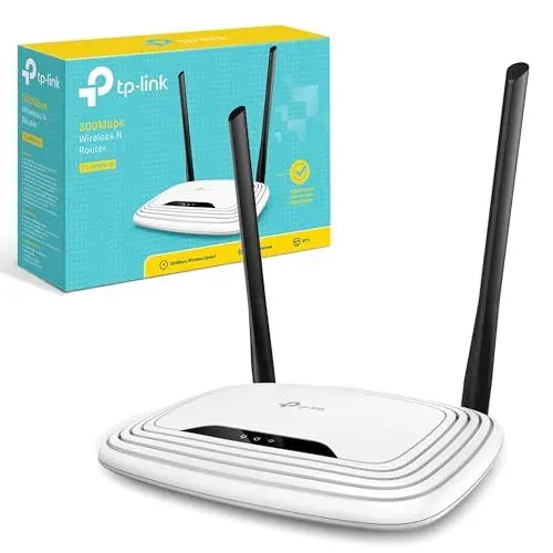 Produktbild: TP-Link TL-WR841N N300 WLAN Router, 300Mbit/s-WLAN, Nur 2,4 GHz, single band, unterstützt keine DSL-Funktion, empfohlen für Wohnungen mit 1-2 Zimmern