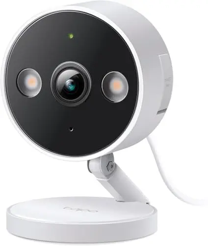 Produktbild: TP-Link Tapo C120 Überwachungskamera innen & außen,Magnetische Basis,2K Auflösung, Eingebaute Duale Spotlights,bis zu 512 GB lokaler Speicher auf SD Karte, IP66,kompatibel mit Alexa & Google Assistant