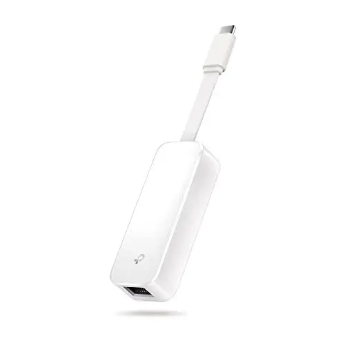 Produktbild: TP-Link UE300C USB C auf Ethernet Adapter, USB C auf RJ45 Gigabit Ethernet LAN Netzwerkadapter, Plug-and-Play unter Windows 11/10/8.1/8, macOS, iPadOS, Chrome OS und Linux OS
