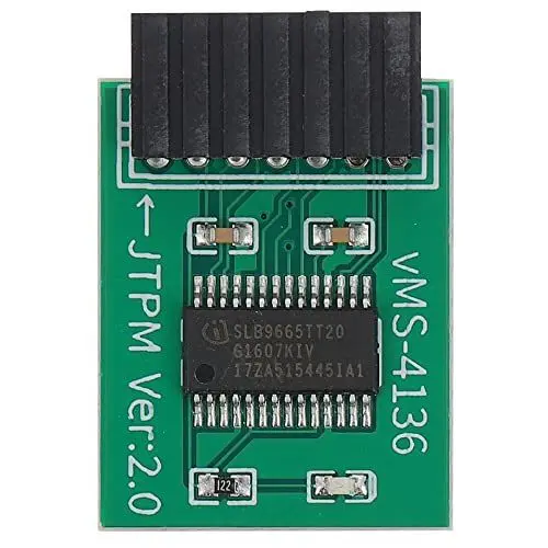 Produktbild: SOLUSTRE TPM 2. 0 Modul Infineon Chip Encryption Security Module 14Pin Zubehör Kompatibel für MSI Motherboard, Armeegrün, 2.5x2x0,5 cm., VOI09I1041JV