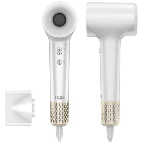 Produktbild: TQQ Haartrockner, 200 Million Negativ Ionen Fön, 110.000 U/min Bürstenloser Motor Schnelles Trocknen Föhn, 57dB Geräuscharm Haarföhn für Zuhause, Reisen