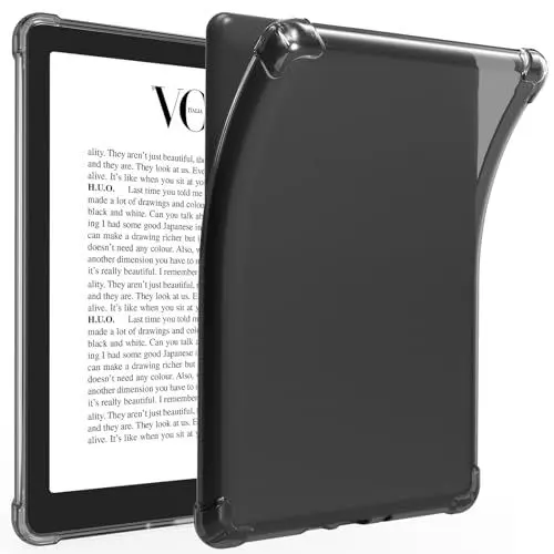 Produktbild: TQQ Hülle für 6,8 Zoll Kindle Paperwhite (11. Generation 2021) mit Signature Edition, Ultraweiche, Flexible, Transparente TPU-Haut-Schutz Case für Kindle Paperwhite 2024