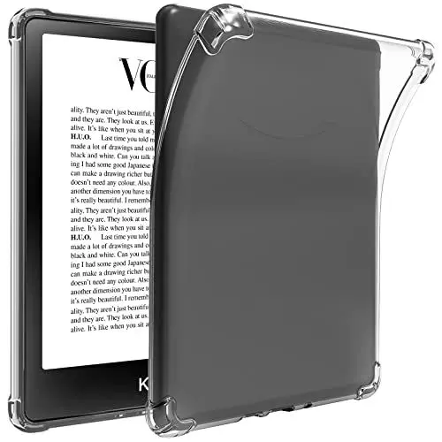 Produktbild: TQQ Hülle für 6,8 Zoll Kindle Paperwhite (11. Generation 2021) mit Signature Edition, Ultraweiche, Flexible, Transparente TPU-Haut-Schutz Case für Kindle Paperwhite