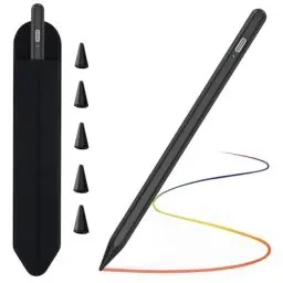 Produktbild: TQQ Stift für iPad 2018-2024, Schnellladefunktion, Palm-Ablehnung, Pencil für Apple iPad Pro M4, iPad Air M2, iPad Pro 13''/12,9''/11'', iPad 10/9/8/7/6, iPad Mini 6/5, iPad Air 5/4/3 Gen