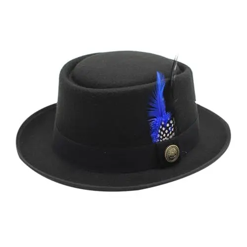 Produktbild: Trachtenhut Herren Mit Feder Trachtenhüte Bayerischer Hut Bier Wanderhut Bayernhut Karneval Schützenhut Filzhut Party Trachten Accessoires Jagdhut Retro Oktoberfest Kostüm