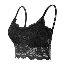 Produktbild: Trägerlos Gepolster BH Bralette Spitze Gepolstert für Damen Damen Push-Up BH Gepolstert Damen Bustier Große Größen Klassische Bequem Stretch Bra Running Bra für Fitness Yoga