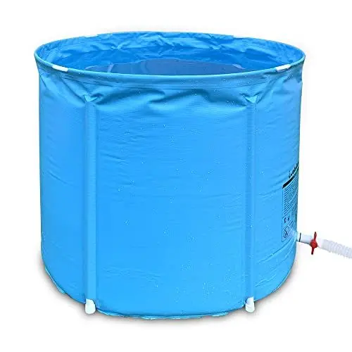 Produktbild: Tragbare Badewanne, zusammenklappbare Spa-Badewanne für Erwachsene, 78,7 cm, freistehende Einweichwanne, Nicht aufblasbare Eisbadewanne (tragbare Badewanne)