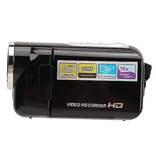 Produktbild: Tragbare Digitale Videokamera für, 2-Zoll-Display, 1080P HD, 16-facher Zoom, 16 MP, Einfache Bedienung, Fördert die Kreativität und Fängt Wunderbare Momente EIN