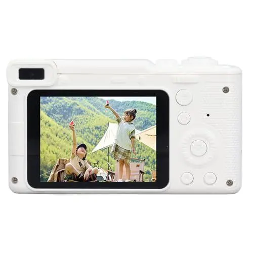 Produktbild: Tragbare Digitalkamera, 2,4-Zoll-Bildschirm-Kinderkamera, 8-facher Zoom, Kompakte Makrofunktion, Vlogging-Kamera, Kompakte Reisekamera mit Zwei Objektiven Vorne und Hinten für