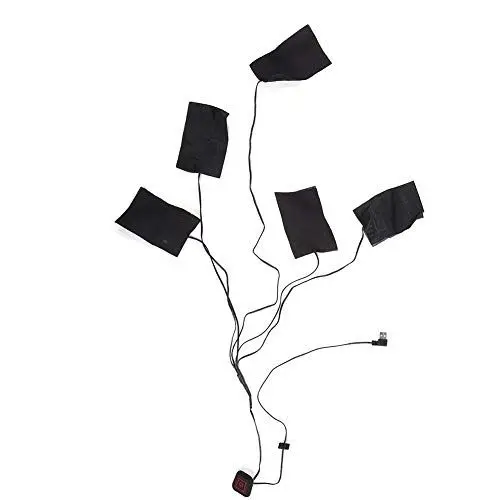 Produktbild: Tragbare Heizung Kleidung USB Elektrische Weste Pad Beheizte Matte Warme Bettdecke Heizung Wärmer Scheibe für Daunenjacke Gepolsterte Jacke Baumwolle Kleidung Mantel Körper Hals Schulter