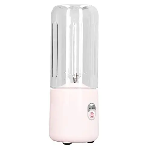 Produktbild: Tragbare Mixerflasche, 500 Ml, Mini-Mixer-Entsafter Fruchtsmoothies und Shakes, Wiederaufladbarer USB-Saftbereiter mit 6 Edelstahlklingen Reisen, Fitnessstudio, Camping,