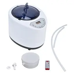 Produktbild: Tragbare Sauna Dampfmaschine 1000W Fumigationsgenerator, 304 Edelstahl Sauna Dampfer Sauna Dampfgenerator für Zuhause mit Timeranzeige (EU-Stecker AC220-240V)