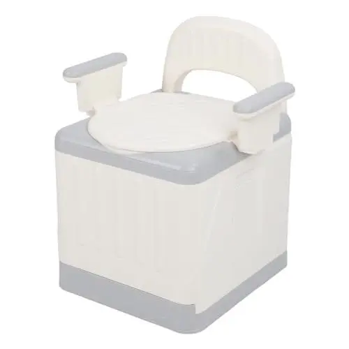 Produktbild: Tragbare Toilette für Erwachsene, Nachtkommode, Nachtkommode für Senioren, Nachtkommodenstuhl für die Toilette, Geruchssicher, Faltbar, Nachtkommode, Toilettenkommode