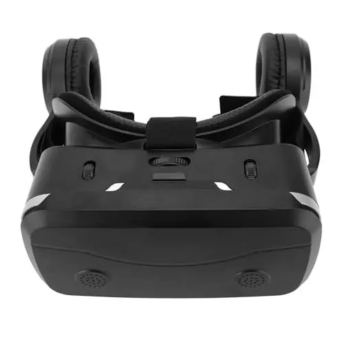 Produktbild: Tragbare VR-Brille mit Integrierten Kopfhörern, 3D-VR-Headset für 4,7-7-Zoll-Smartphones, Geeignet für Myopie, Indoor- und Outdoor-Gaming, TV, Filme
