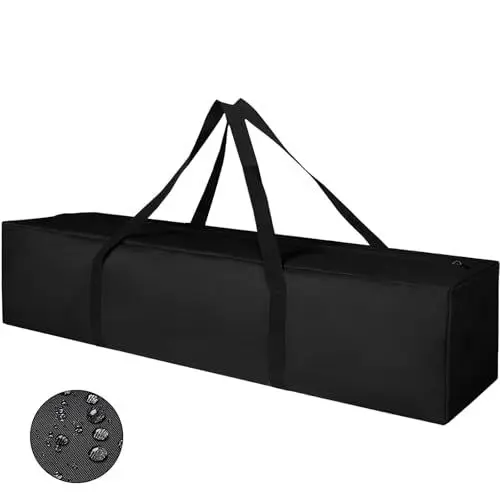 Produktbild: Tragbare Zeltstangentasche 100cm, Wasserdichte Zeltstangen Tasche Gestängetasche Transporttasche Tragetasche, Camping Aufbewahrungstasche für Angelrute, Wohnwagen, Markisenrahmen (100x20x20cm)