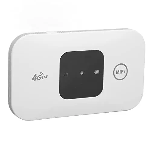 Produktbild: Tragbarer 4G-WLAN-Router, mit Karte Eingelegter Mobiler 4G-WLAN-Hotspot mit LED-Smart-Display, Kabelloser Internet-Router für Telefon, Laptop, Desktop-Tablet