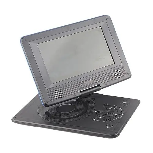 Produktbild: Tragbarer 8,5-Zoll-DVD-Player mit Großem Bildschirm, USB/SD-Karte & AV-Eingang/Ausgang, integrierter Kartenleser, Unterstützung PAL/NTSC/SECAM, 1500mAh (EU-Stecker)
