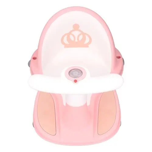 Produktbild: Tragbarer Baby-Badesitz, Rutschfester Musikstuhl Zum Sitzen oder Liegen, Leichter Badewannensitz für Kleinkinder, Einfach zu Tragen und zu Verwenden (BLUE)