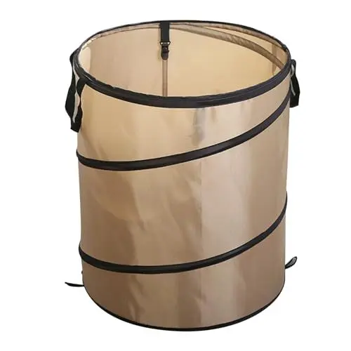 Produktbild: Restokki Tragbarer Camping-Mülleimer, Oxford-Stoffbeutel für Outdoor-Gartenaktivitäten (D34 Small S Clip)