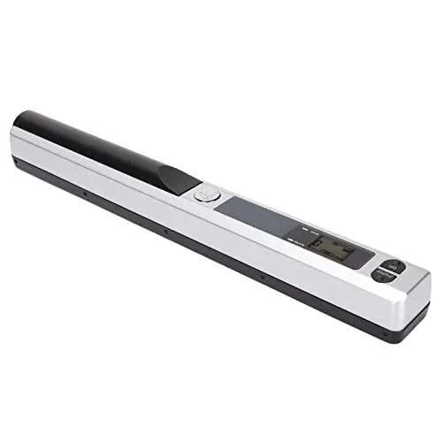 Produktbild: Tragbarer Dokumentenscanner, Handheld 300 600 900 DPI Speicherkartenscanner Speicher A4 für Dokumente, Fotos, Zeitschriften, Schwarz, Geschäftsfotos, Bilder, Quittungen, Bücher,