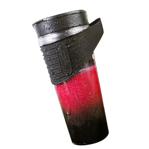 Produktbild: Tragbarer Entsafter, Persönlicher Mixer mit 6 Klingen, 460 Ml Mixerflasche für Fitnessstudio, Reisen, Küche (BLACK)