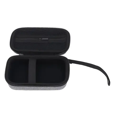 Produktbild: Tragbarer Etikettendrucker-Aufbewahrungshalter, Staubdichtes Eva-Nylongehäuse mit Gummiband, Netztasche, Handschlaufe und Reißverschluss für Etikettendrucker D30 D35 M02 M02S M02