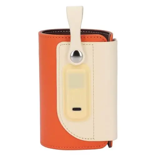 Produktbild: Tragbarer Flaschenwärmer, Verstellbare, Wasserdichte Babyflaschen-Isolierhülle mit 5 Temperatureinstellungen, USB-betrieben, Kabelloser Reise-Babyflaschenwärmer für Zuhause