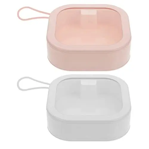 Produktbild: Beavorty Haargummi-Organizer-Boxen 2 Stück Kleine Tragbare Haargummi-Halter Organizer Ideal für Unterwegs Zur Aufbewahrung von Haargummis Oder Organizer für Kleine Gegenstände auf